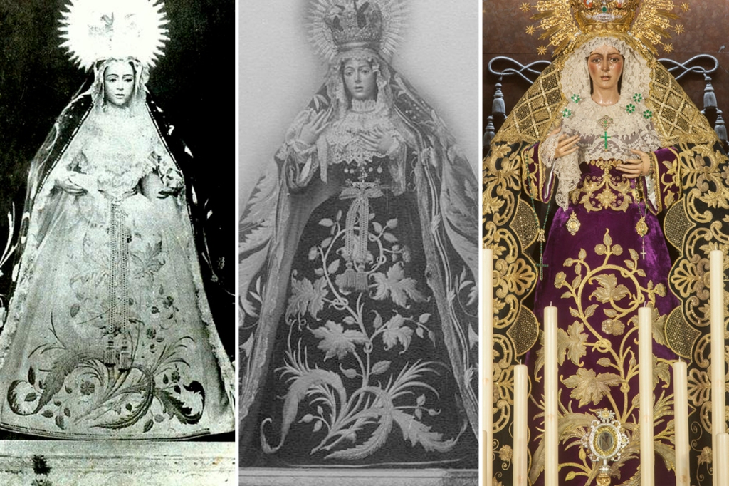 La Macarena halla la autoría de la saya «del cajón» de la Virgen de la Esperanza